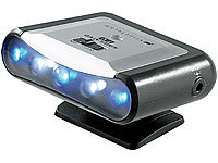 VisorTech Intelligenter TV-Simulator zur Einbrecher-Abschreckung mit 5 LEDs; GSM-Funk-Alarmanlagen GSM-Funk-Alarmanlagen 