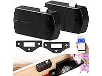 VisorTech 2er-Set Schubladen & Schranktüren-Schlösser mit Bluetooth und App; Kamera-Attrappen Kamera-Attrappen Kamera-Attrappen Kamera-Attrappen 