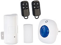 VisorTech Alarmsystem mit Funkanbindung, PIR-Sensor & Tür-/Fenster-Alarm; GSM-Funk-Alarmanlagen GSM-Funk-Alarmanlagen GSM-Funk-Alarmanlagen 