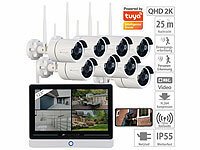 VisorTech Système de surveillance sans fil avec enregistreur HDD à écran et 8...; Netzwerk-Überwachungssysteme mit HDD-Recorder & IP-Kameras Netzwerk-Überwachungssysteme mit HDD-Recorder & IP-Kameras Netzwerk-Überwachungssysteme mit HDD-Recorder & IP-Kameras 