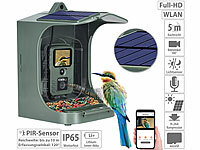 VisorTech Mangeoire à oiseaux avec caméra Full HD connectée solaire; Wildkameras Wildkameras Wildkameras Wildkameras 