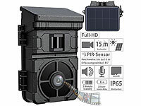 VisorTech Full-HD-Wildkamera mit Solarpanel, 24 MP, Nachtsicht, PIR-Sensor, IP65; Wildkameras Wildkameras Wildkameras Wildkameras 