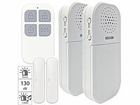 VisorTech 2 alarmes télécommandées pour porte et fenêtre 130 dB; GSM-Funk-Alarmanlagen GSM-Funk-Alarmanlagen GSM-Funk-Alarmanlagen GSM-Funk-Alarmanlagen 