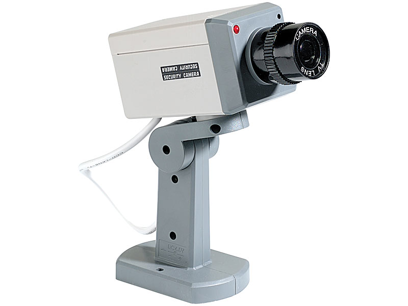2x Kamera NEU Dummy ATTRAPPE Kunststoff Videokamera Überwachungskamera 