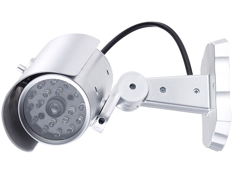 VisorTech 3er-Set Bewegungsmelder-Attrappe zur Einbrecher-Abschreckung, LED