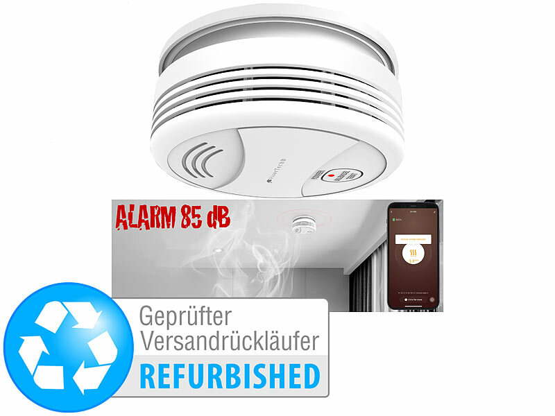 ; Rauchmelder mit 10-Jahres-Batterie, Funk-Rauchmelder Rauchmelder mit 10-Jahres-Batterie, Funk-Rauchmelder 