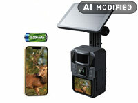 VisorTech Nachtsicht Wildkamera, Wildkamera mit Solarbetrieb; GSM-Funk-Alarmanlagen GSM-Funk-Alarmanlagen GSM-Funk-Alarmanlagen 