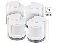 VisorTech 4er-Set Mini-PIR-Bewegungsmelder für WLAN-Alarmanlage XMD-3000.avs,