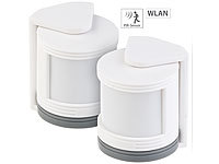 VisorTech 2er-Set  Mini-PIR-Bewegungsmelder für WLAN-Alarmanlage XMD-3000.avs