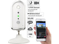 VisorTech Caméra IP HD wifi sans fil à détecteur et vision nocturne PIR IPC-7...; Akkubetriebene IP-Full-HD-Überwachungskameras mit Apps Akkubetriebene IP-Full-HD-Überwachungskameras mit Apps Akkubetriebene IP-Full-HD-Überwachungskameras mit Apps 