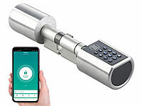 VisorTech Elektronischer Tür-Schließzylinder mit Zahlencode, Bluetooth & App