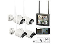 VisorTech Système de surveillance connecté avec écran tactile et 4 caméras DS...; Überwachungskameras (Funk) Überwachungskameras (Funk) Überwachungskameras (Funk) 