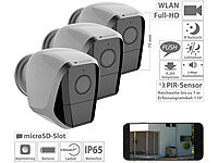 VisorTech 3 caméras de surveillance IP Full HD : IPC-680