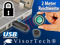 VisorTech USB-Funkschlüssel Wireless PC-Lock