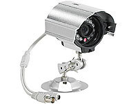 VisorTech Wetterfeste Farb-Überwachungskamera (refurbished); Outdoor-Überwachungskameras 