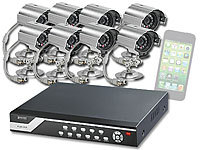 ; Netzwerk-Überwachungssysteme mit Rekorder, Kamera, Personenerkennung und App Netzwerk-Überwachungssysteme mit Rekorder, Kamera, Personenerkennung und App 