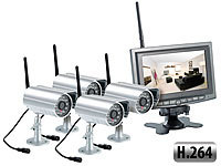 VisorTech Bezprzewodowy system monitoringu z 4 kamerami IR (H.264)