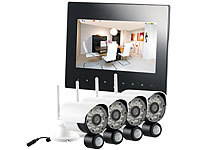 VisorTech Moniteur 9" de surveillance "DSC-720.mc" avec 4 caméras