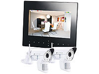 VisorTech Digitales Überwachungssystem DSC-720.mk, 2 LED-HD-Kameras, IP-Funktion; Überwachungskameras (Funk) Überwachungskameras (Funk) Überwachungskameras (Funk) 