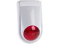 VisorTech Sirène 112 dB pour XMD-5400.wifi, connexion par câble  Avec LED rouge