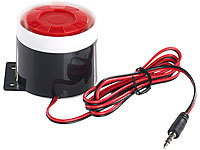 VisorTech 110-dB-Sirene mit Kabel, für Alarmanlage XMD-4200/4400.pro/5400.wifi; Kamera-Attrappen Kamera-Attrappen Kamera-Attrappen 