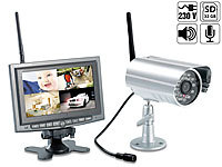 VisorTech Kabelloses Überwachungssystem mit IR-Funk-Kamera, PIR-Sensor