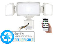 VisorTech HD-IP-Überwachungskamera LED-Strahler, PIR-Sensor (Versandrückläufer); LED-Lampen mit Kamera LED-Lampen mit Kamera 
