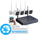 VisorTech Funk-Überwachungs-Set mit HDD-Rekorder Versandrückläufer; GSM-Funk-Alarmanlagen GSM-Funk-Alarmanlagen 