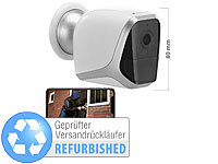 VisorTech 2K-IP-Überwachungskamera mit Akku, App, Versandrückläufer; Überwachungskameras (Funk) Überwachungskameras (Funk) 