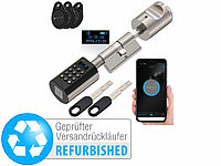 VisorTech; Elektronische Tür-Schließzylinder mit Fingerabdruck-Sensor und Tansponder Elektronische Tür-Schließzylinder mit Fingerabdruck-Sensor und Tansponder 