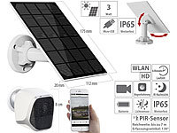 VisorTech Caméra IP HD connectée IPC-580 avec panneau solaire 3 W