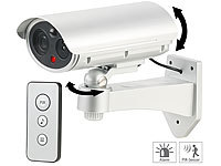 VisorTech Caméra de surveillance factice avec détecteur de mouvement et fonct...