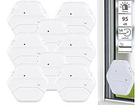 VisorTech Set de 8 détecteurs de bris de vitre ultraplats, 95 dB