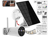 VisorTech Caméra de surveillance solaire sans fil 2K DSC-500.cam pour enregis...; Wildkameras Wildkameras 
