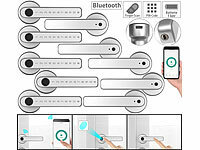 VisorTech 5 poignées de porte connectées TSZ-800  coloris argenté