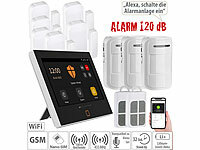 VisorTech 14-teiliges WLAN/4G-Alarmanlage-Set mit 11 Sensoren, 2 Fernbedienungen; GSM-Funk-Alarmanlagen GSM-Funk-Alarmanlagen GSM-Funk-Alarmanlagen 