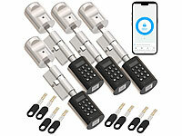 VisorTech; Tür-Schließzylinder mit Apps, Transponder-Schlüsseln & Zahlen-Codes Tür-Schließzylinder mit Apps, Transponder-Schlüsseln & Zahlen-Codes 