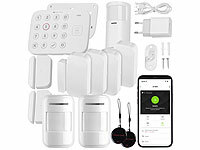 VisorTech Funk Alarmanlage Set, Alarmanlage mit Türsensor; GSM-Funk-Alarmanlagen GSM-Funk-Alarmanlagen GSM-Funk-Alarmanlagen 