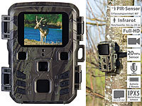 VisorTech Full-HD-Wildkamera mit PIR-Sensor, Nachtsicht, 6 Monate Stand-by, IPX5; WLAN-Wildkameras mit App WLAN-Wildkameras mit App WLAN-Wildkameras mit App 