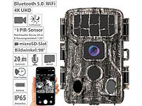 VisorTech Caméra nature connectée 4K PIR WK-630.app avec batterie solaire; Wildkameras Wildkameras Wildkameras Wildkameras 