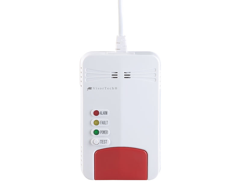 VisorTech Erdgasmelder: 2er-Set WLAN-Multi-Gasmelder, mit App