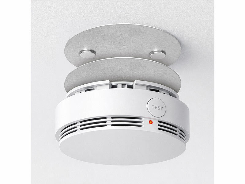 ; Rauchmelder mit 10-Jahres-Batterie, Funk-Rauchmelder Rauchmelder mit 10-Jahres-Batterie, Funk-Rauchmelder 