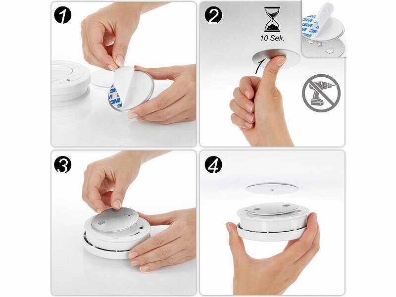 ; Rauchmelder mit 10-Jahres-Batterie, Funk-Rauchmelder Rauchmelder mit 10-Jahres-Batterie, Funk-Rauchmelder 