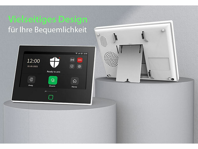 VisorTech Alarmanlage Haus: 5-TLG. Funk-Alarmanlage: 2 Sensoren, 2  Fernbedienungen, GSM, WLAN, App (Alarmanlage Wohnmobil, GSM Alarm,  Ladegerät) : : Baumarkt