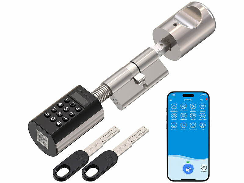 ; Elektronische Tür-Schließzylinder mit Fingerabdruck-Sensor und Tansponder Elektronische Tür-Schließzylinder mit Fingerabdruck-Sensor und Tansponder Elektronische Tür-Schließzylinder mit Fingerabdruck-Sensor und Tansponder 